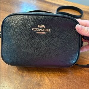 Coach Black Leather Crossbody Bag